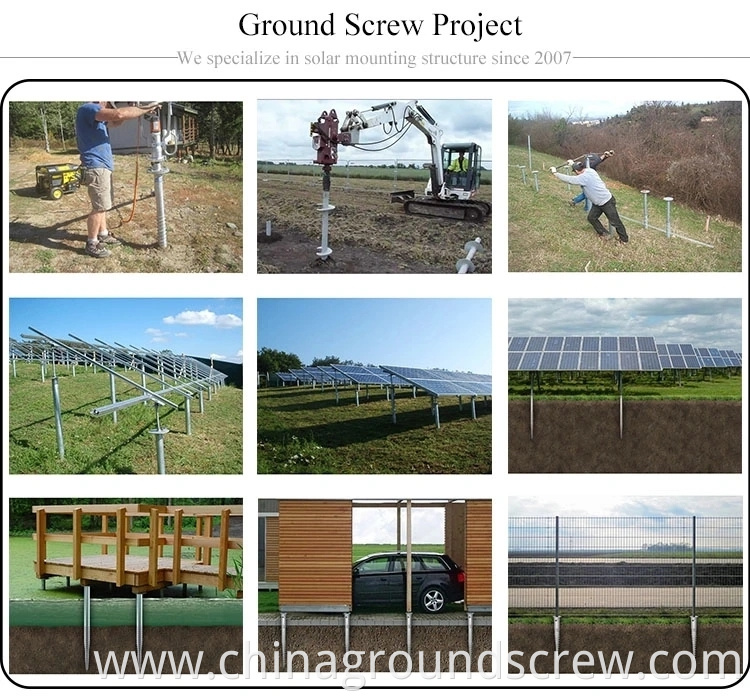 solar ground screw foundation